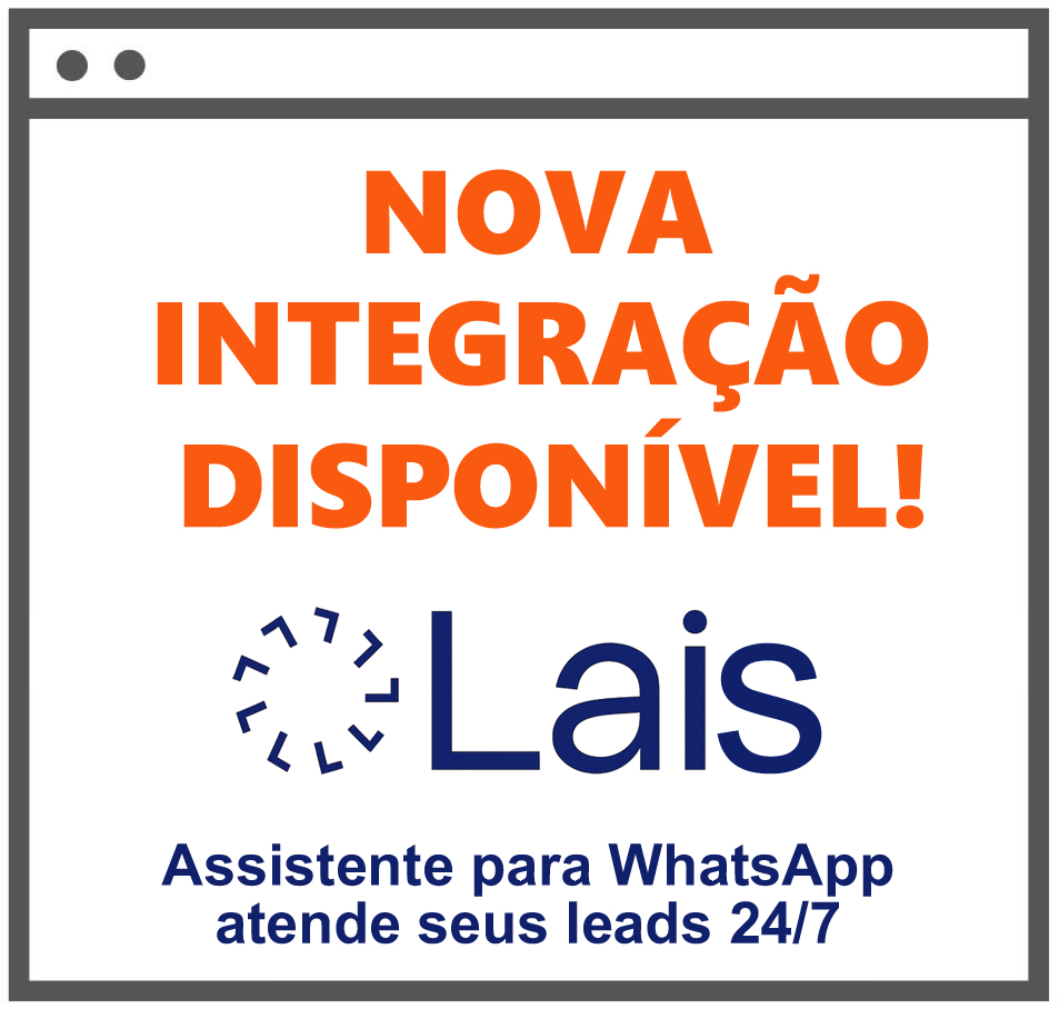 Banner referente a integração do Imob system com a Inteligencia Artificial Lais.